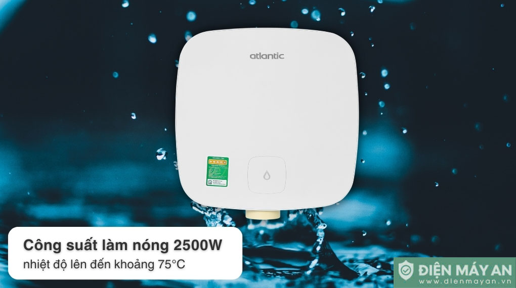 Bình nóng lạnh Atlantic 30 lít SWH 30A M-N0 AMI SQUARE 831261